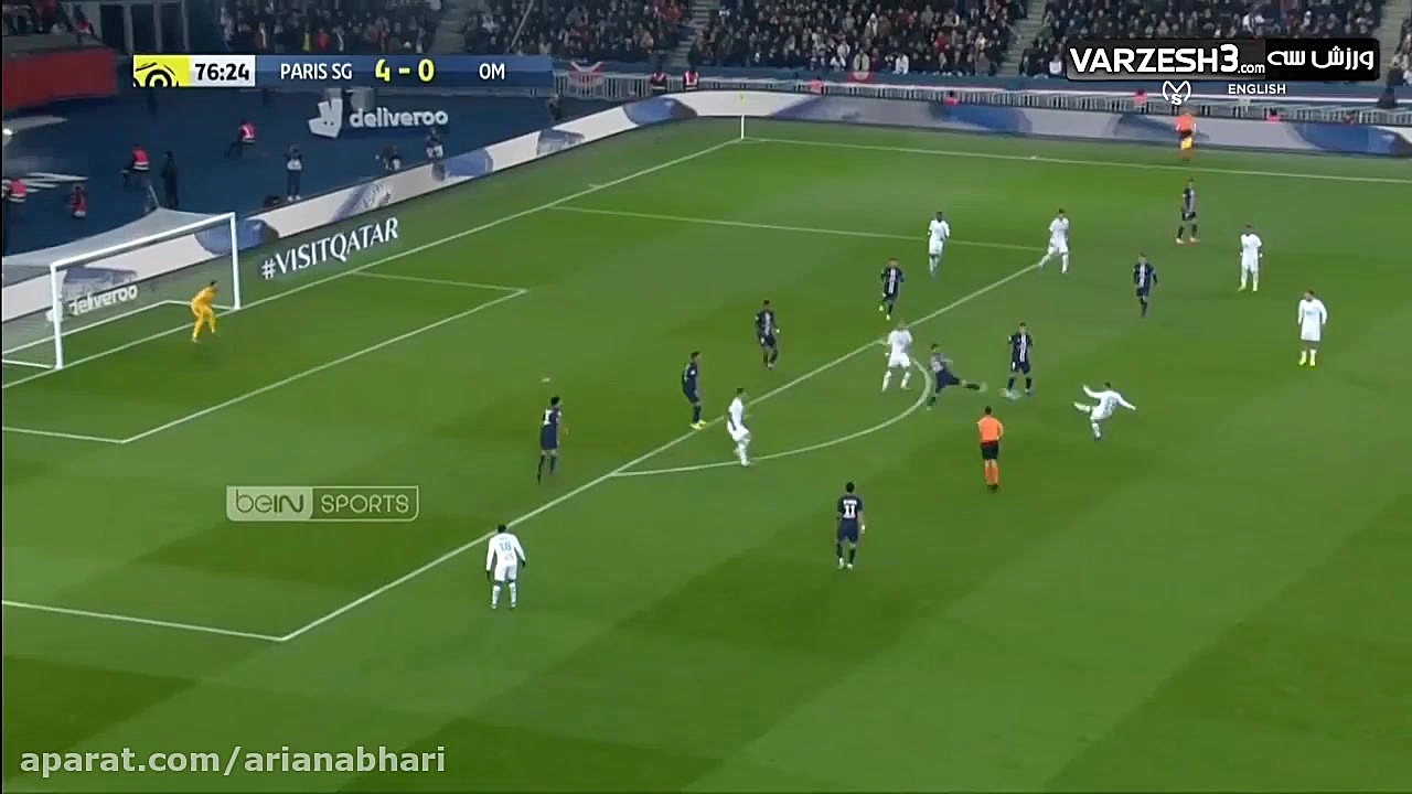 خلاصه بازی پاری سن ژرمن 4  مار...