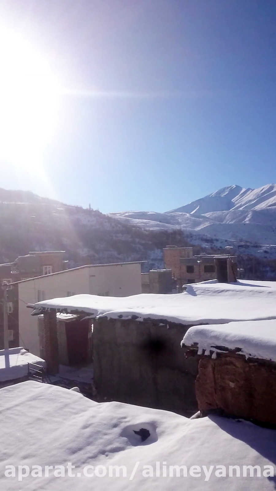 تابلوی نقاشی زیبای زمستان