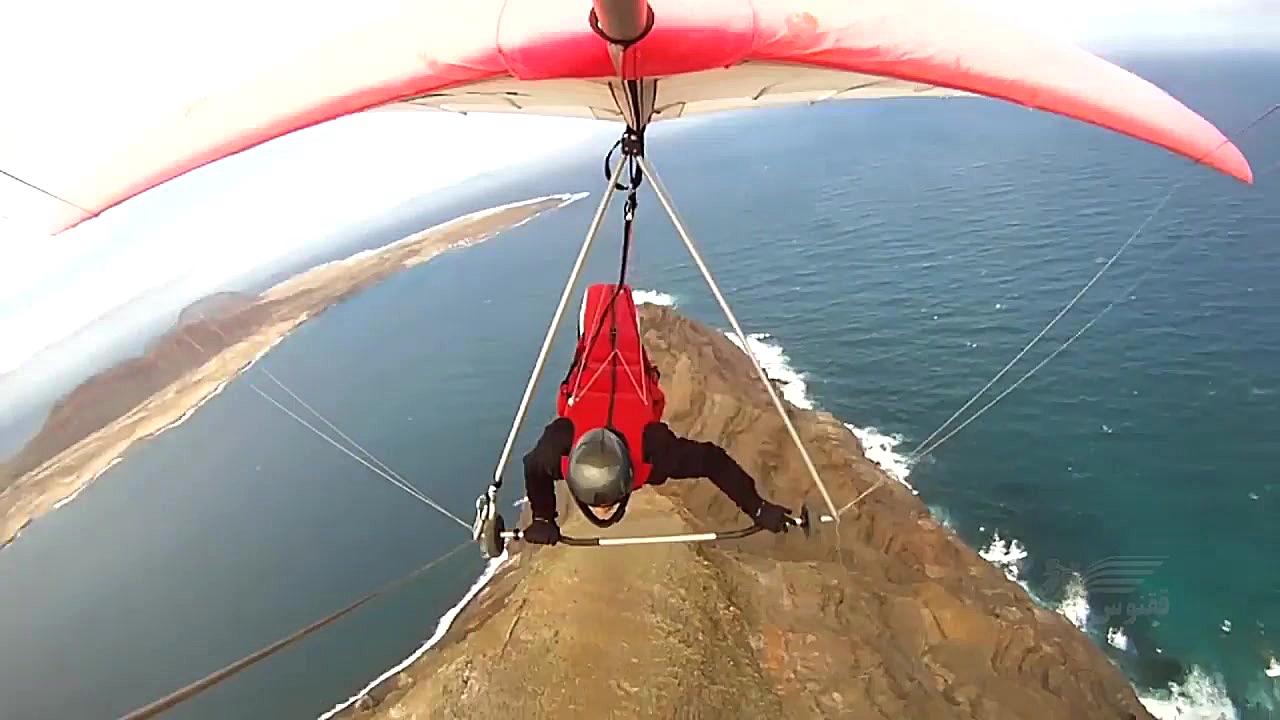 کایت سواری خطرناک و پرواز بر ف...