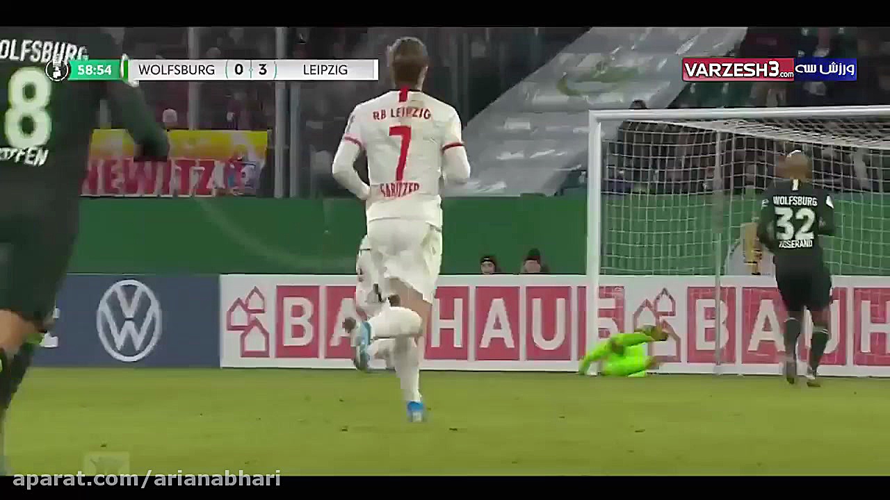 خلاصه بازی وولفسبورگ 1  لایپزی...