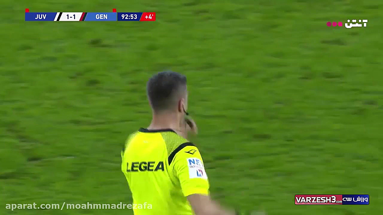 خلاصه بازی یوونتوس 2  جنوا 1