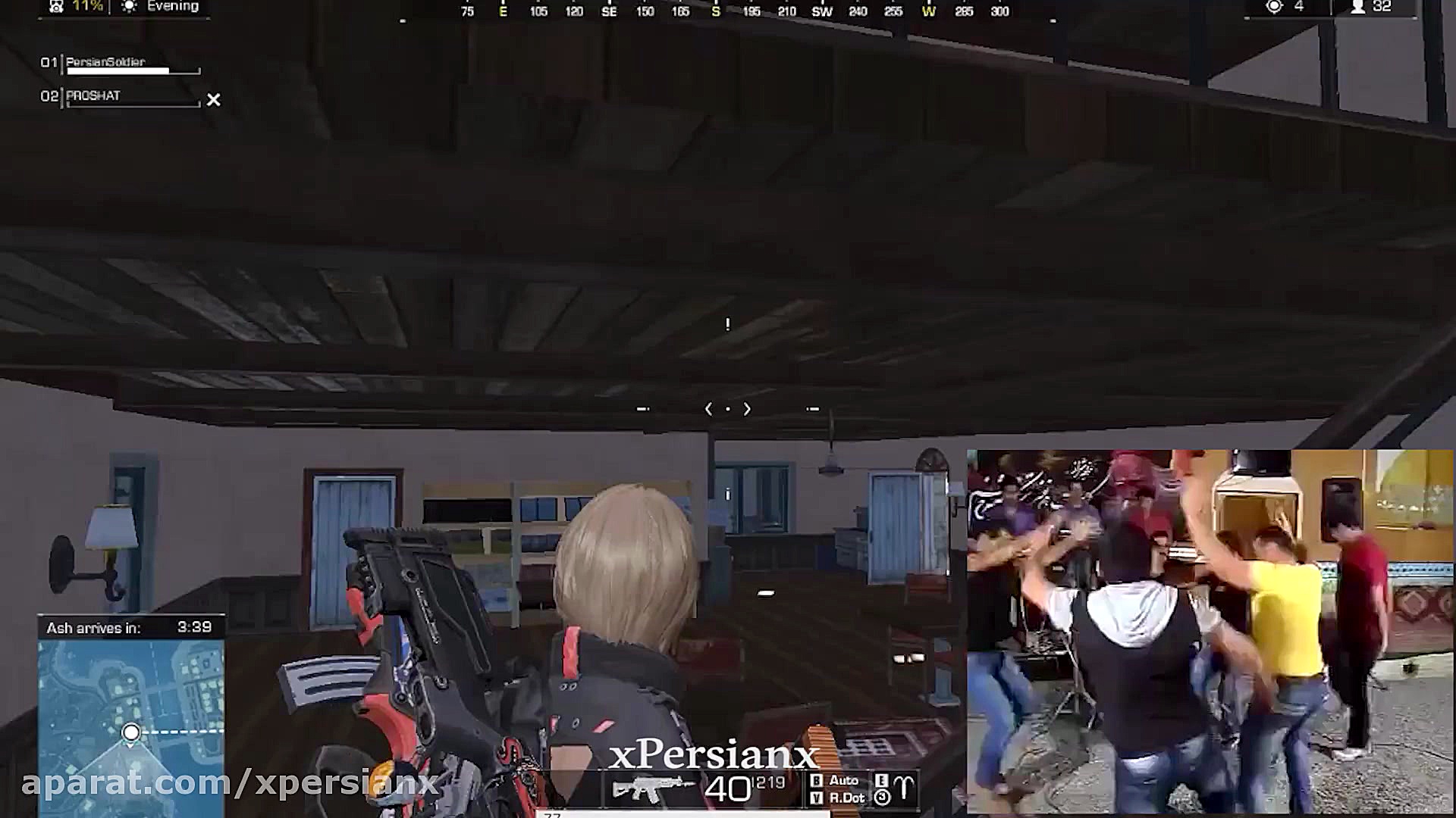 رقص تک دست مازنی وسط بازی Ring...