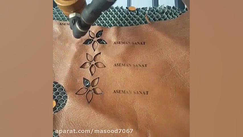 حکاکی و برش لیزری(برش روی چرم)...