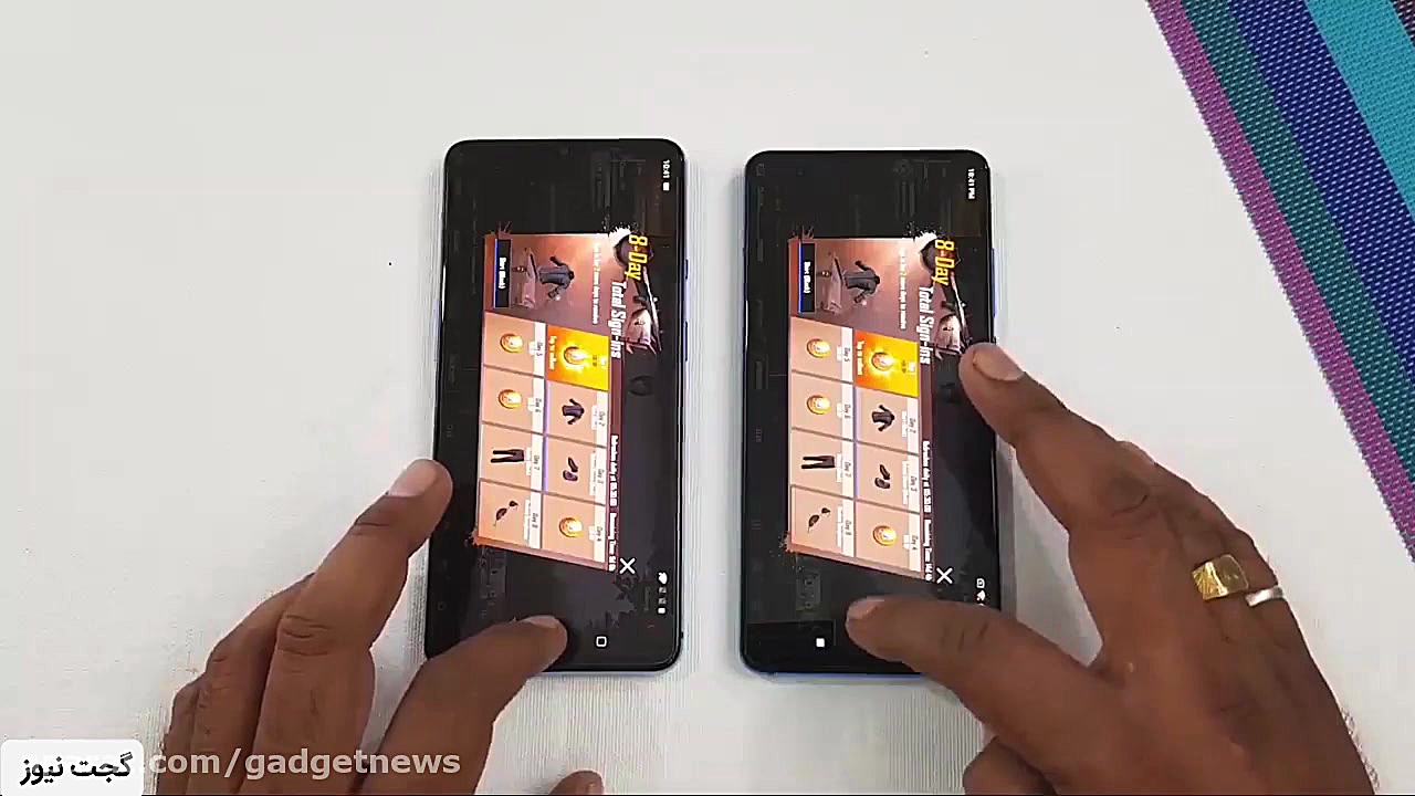 مقایسه سرعت عملکرد وان پلاس ۷...