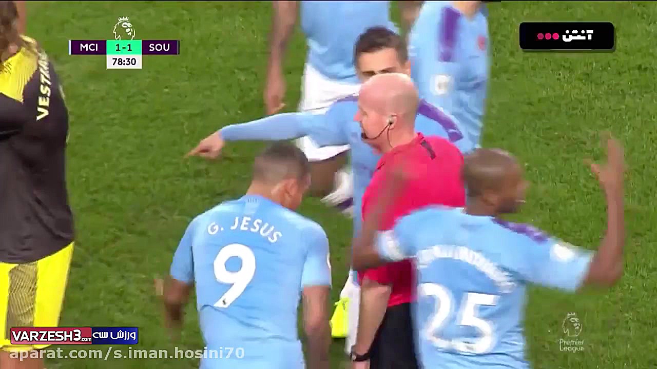 خلاصه بازی منچسترسیتی 2  ساوته...