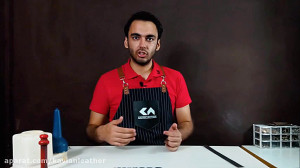 برش لبه چرم با واشر