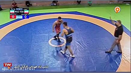 فینال مسابقات کشتی آزاد قهرمان...