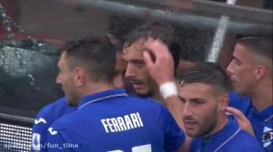 خلاصه بازی سمپدوریا 1  0 تورین...