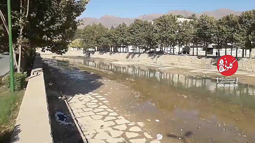 بتن کف رودخانه گلال خرم آباد ق...