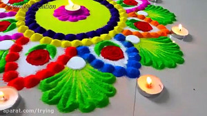 آموزش طراحی رنگولی easy make r...