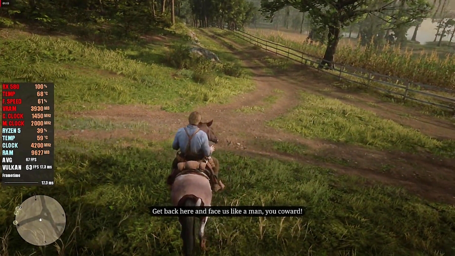 فریم ریت بازی Red Dead Redempt...