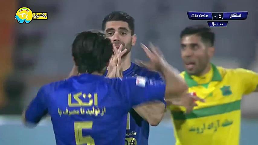 خلاصه بازی استقلال تهران 5  صن...
