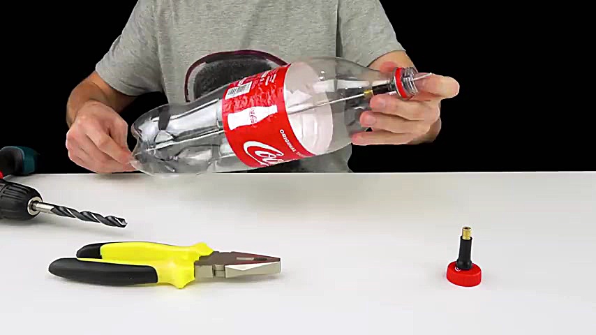 ساخت تفنگ بادی با بطری نوشابه