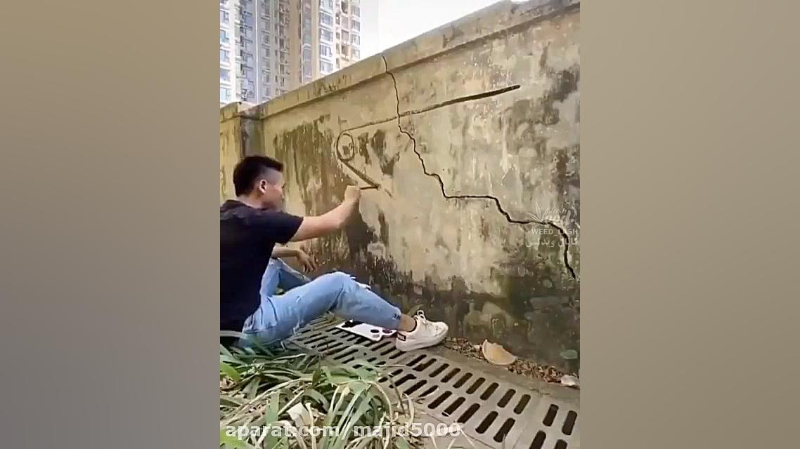 مراحل کشیدن یک نقاشی سه بعدی د...