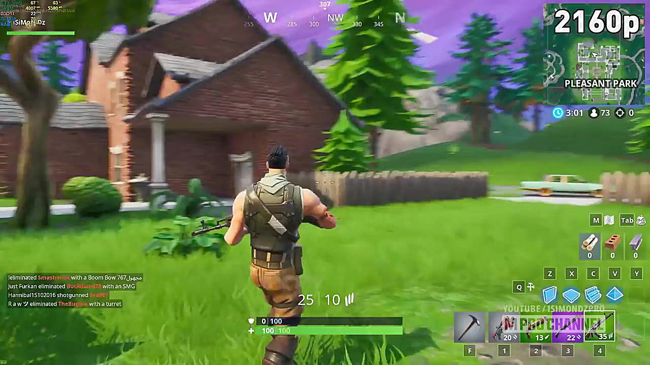 اجرای بازی فورتنایت با کارت گر...