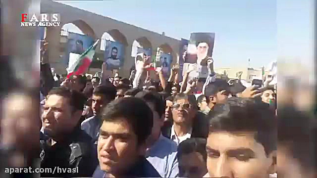 شعار مردم یزد در دیدار رییس جم...