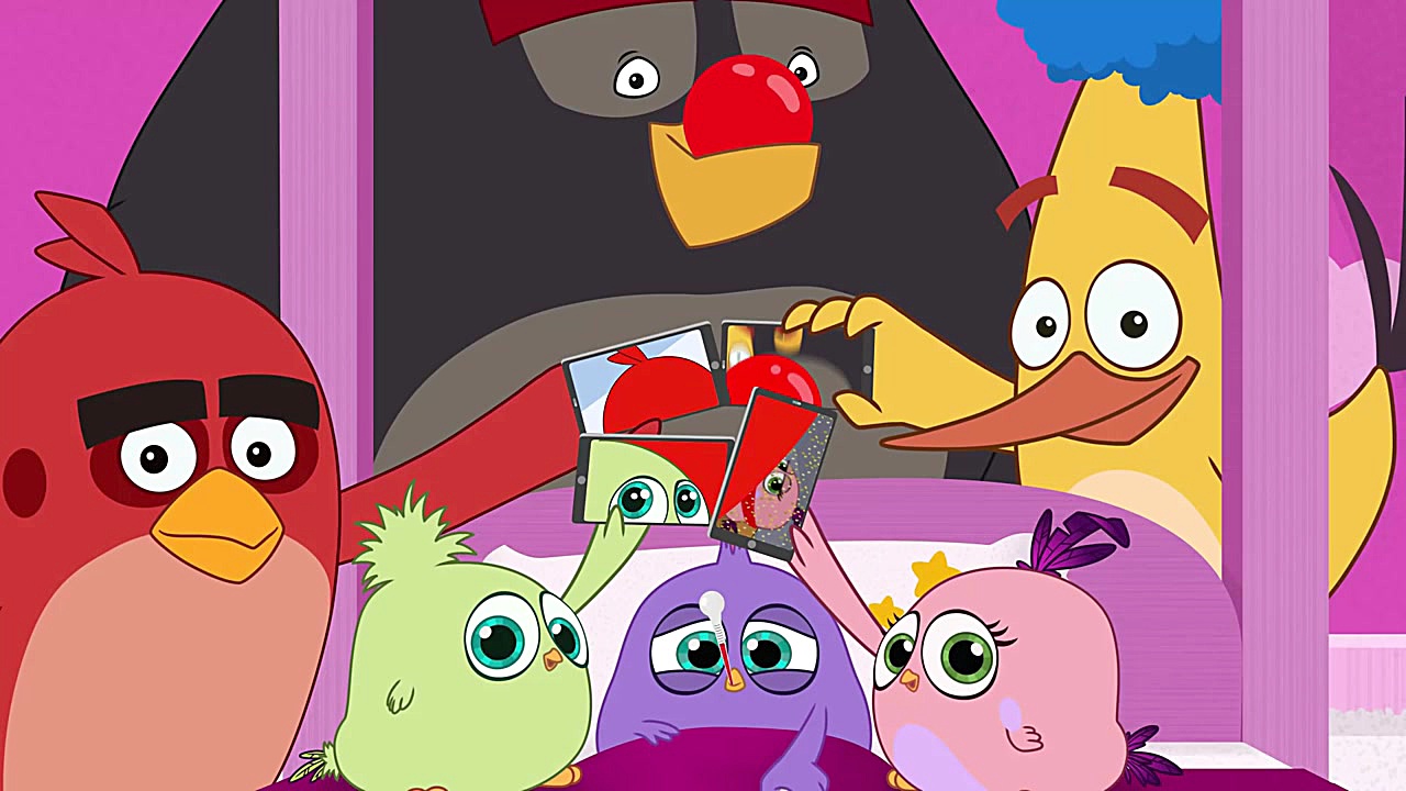 کارتون پرندگان خشمگین  سلفی