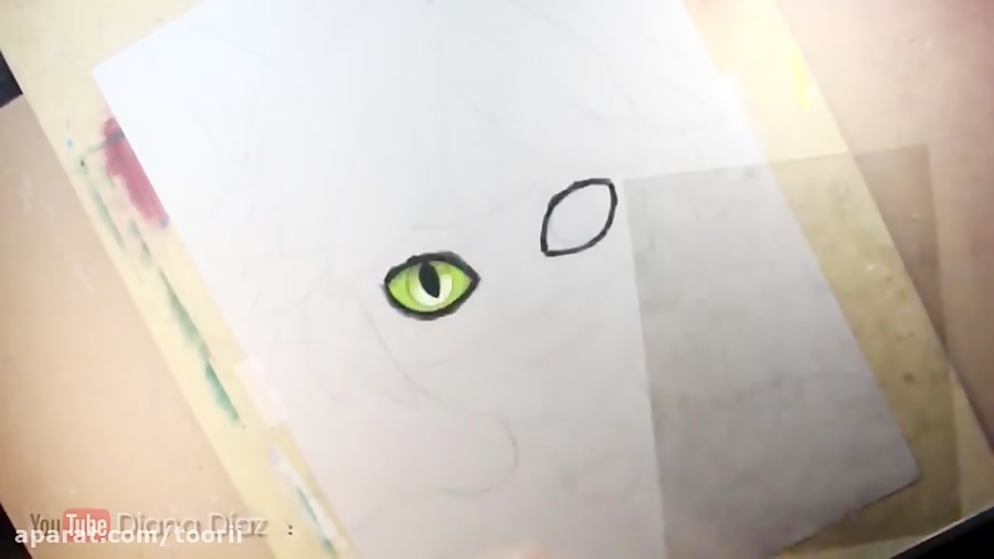 اموزش نقاشی کت نوار