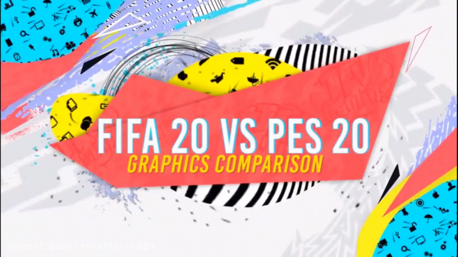 مقایسه فیفا و پی ای اس 20  fif...