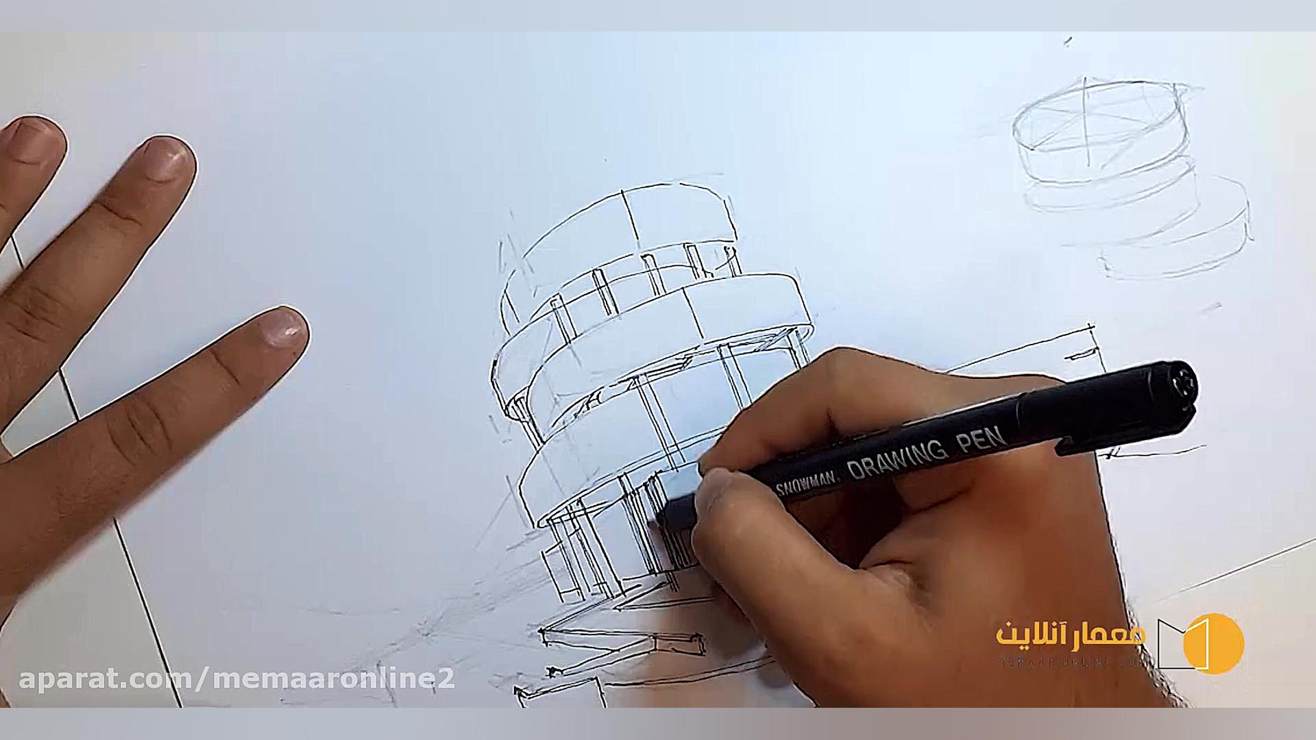 آموزش اسکیس و راندو  معماری