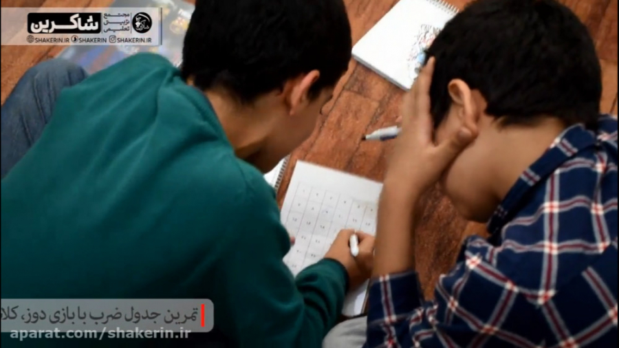 تمرین جدول ضرب با بازی دوز