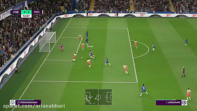 گیم پلی فیفا 20  چلسی و منچستر...