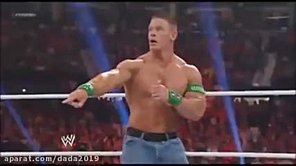 مبارزه سنگین جان سینا و راک