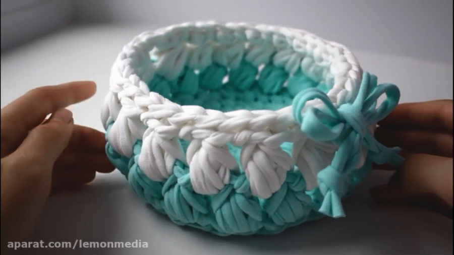 اموزش بافت سبد تریکو