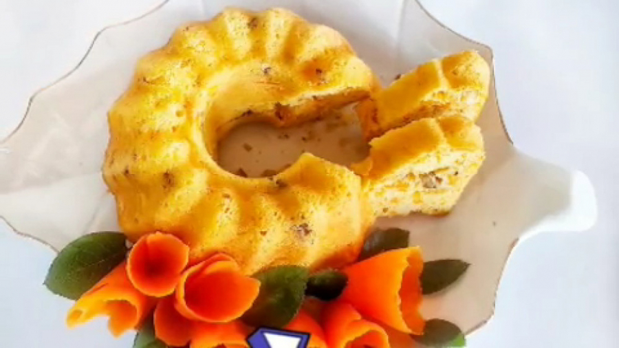 کیک هویج و گردوی نازگل (بدون ف...