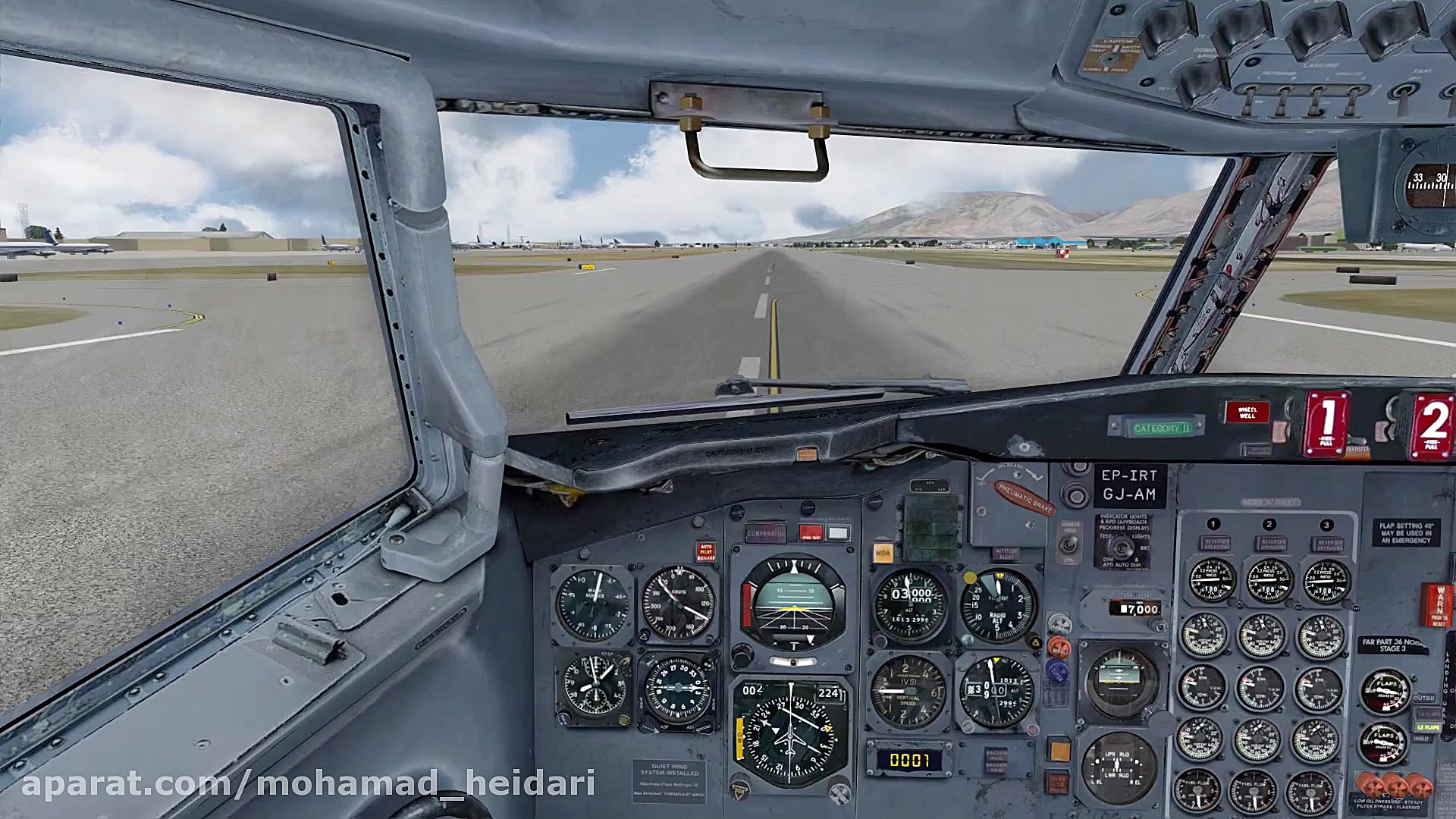 تیک آف بوئینگ 727 ایران ایر از...