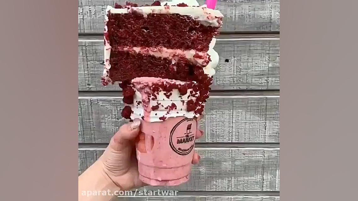 کیک شکلاتی با شیر