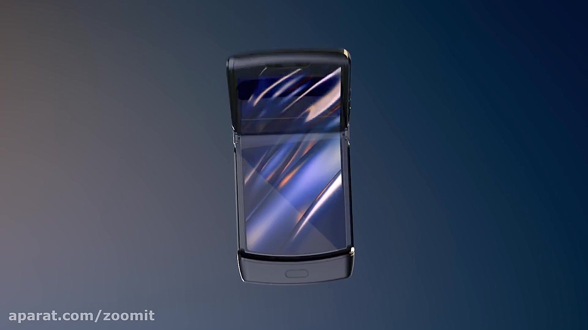 ویدیویی از پنل گوشی تاشدنی Raz...