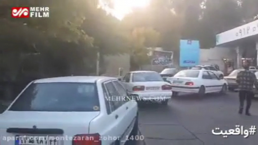 شایعه آتش زدن پمپ بنزین خیابان...