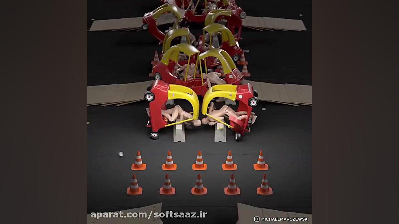 آموزش شبیه سازی تصادف ماشین و...