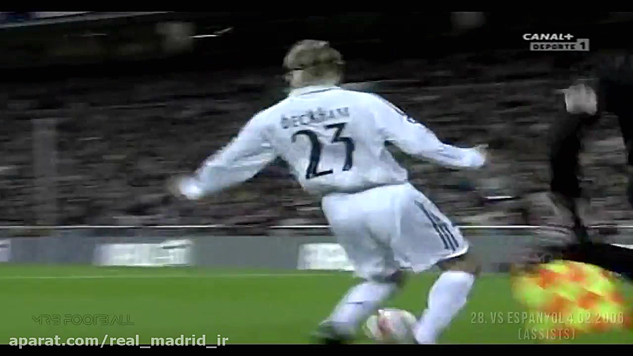 60 گل و پاس گل دیوید بکهام در...