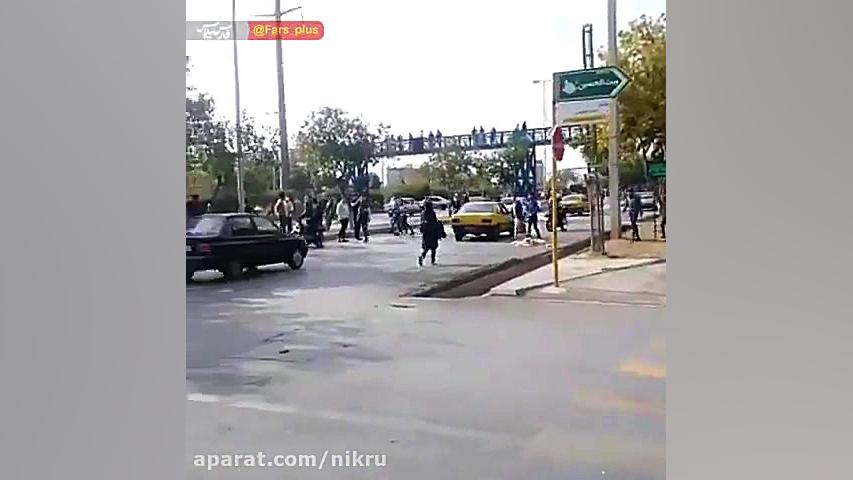 آتش زدن خودروهای ناجا در شیراز