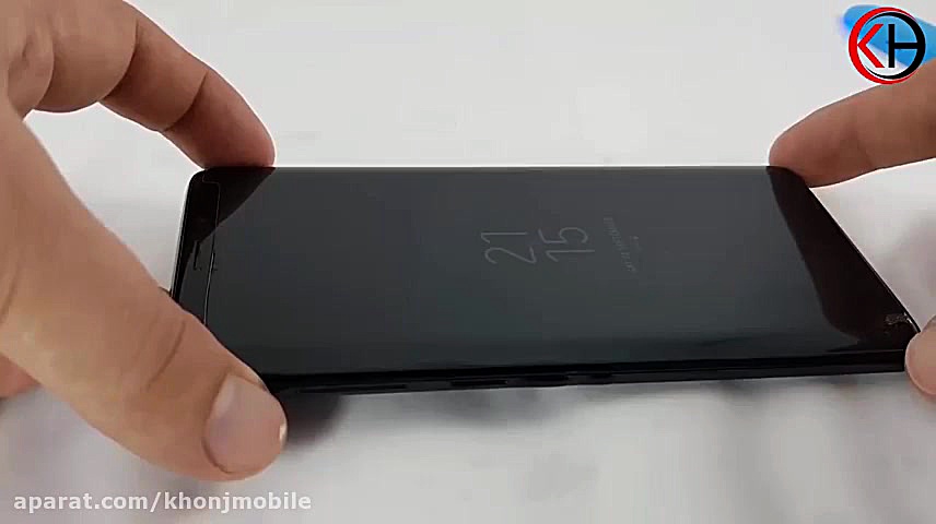 آموزش نصب گلس UV