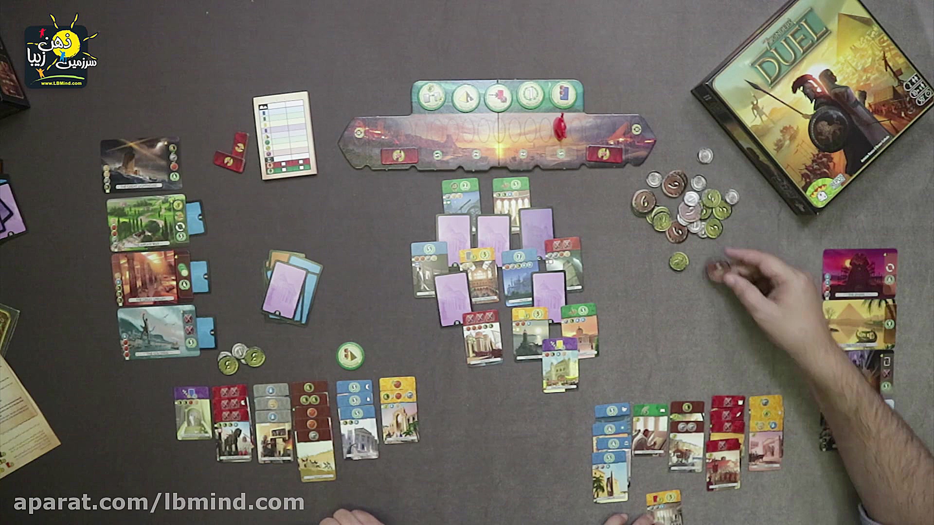 یک دور بازی بردگیم 7 wonders d...