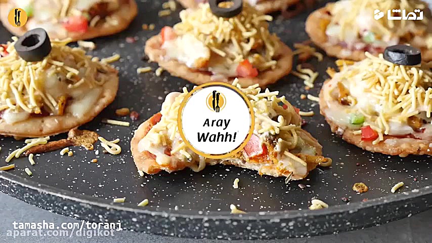 پیتزا پپرونی تیکه ای