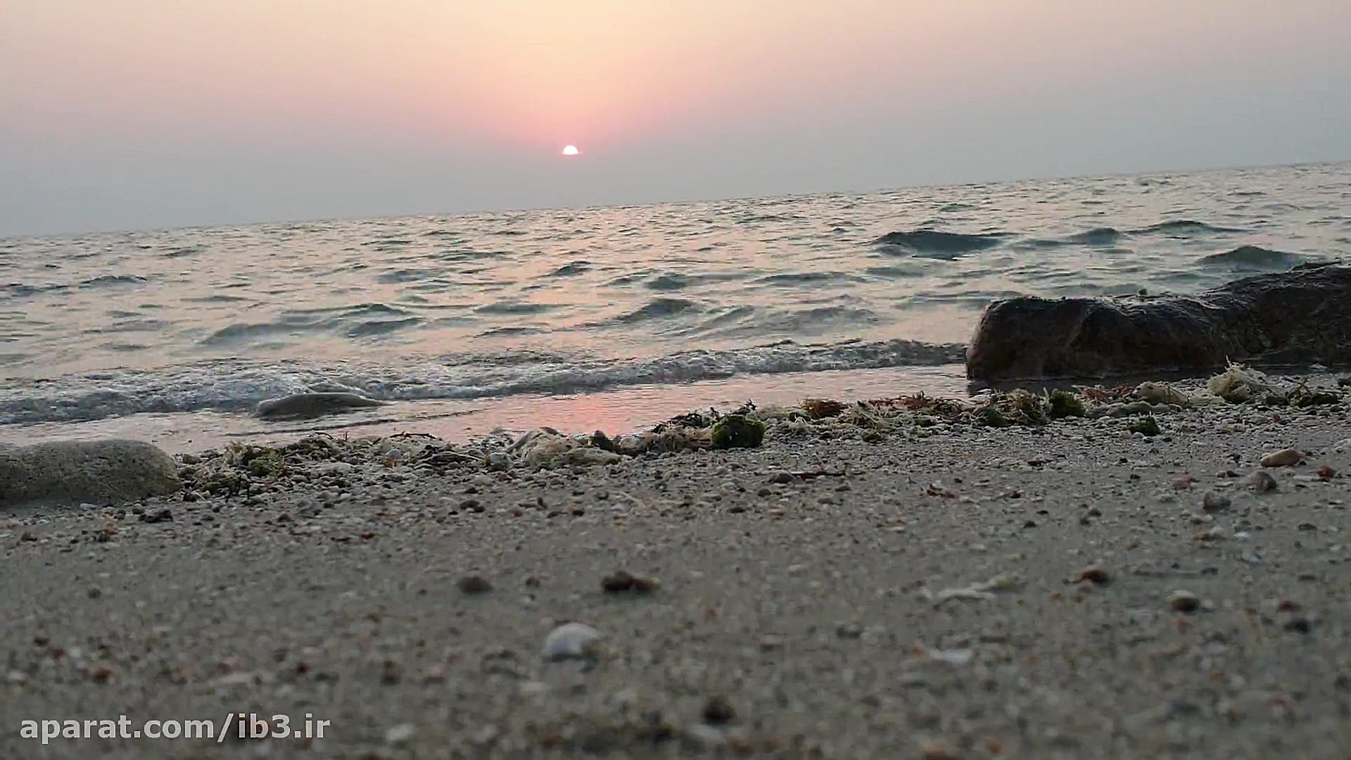 غروب خورشید خلیج فارس با صدای...