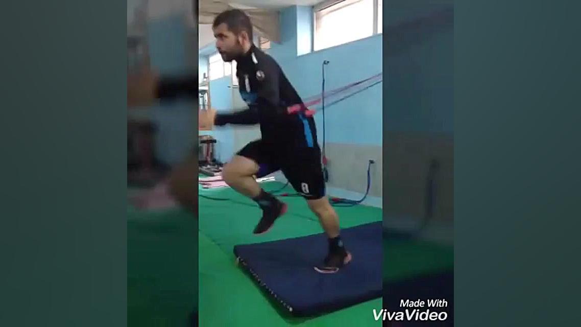 تمرینات انفرادی محمدرضا غلامی