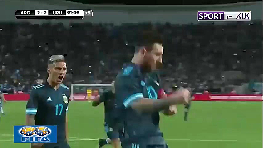 خلاصه بازی آرژانتین 2 2 اروگوئ...