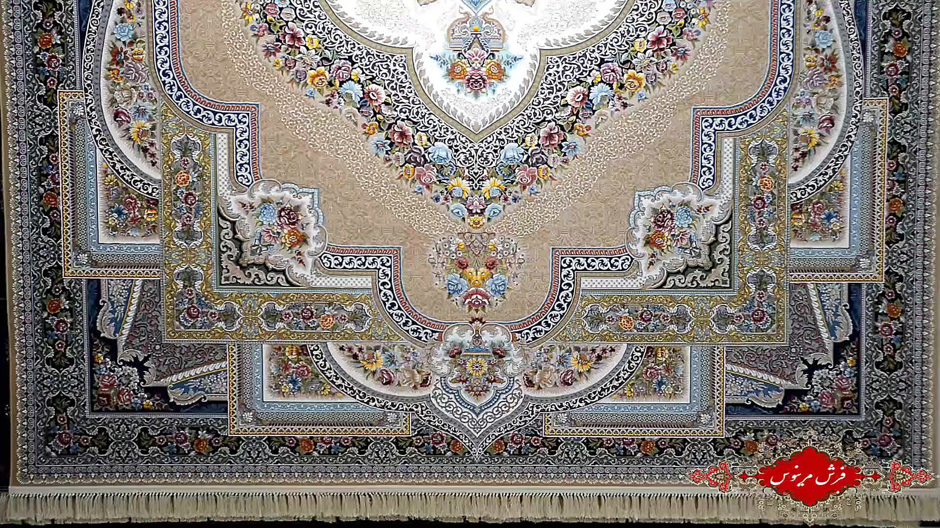 فرش هزار و دویست شانه باغ معلق...
