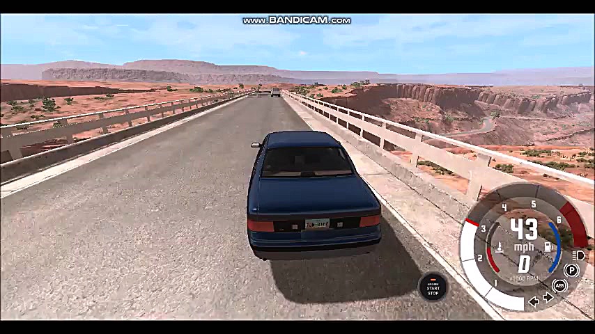 شبیه سازی سقوط ماشین ها از روی...