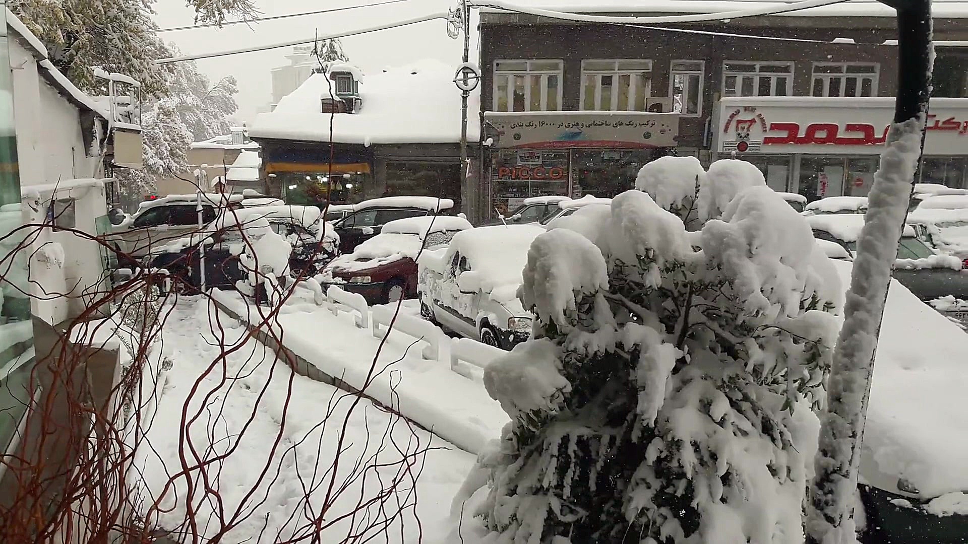 برف پاییزی در تهران