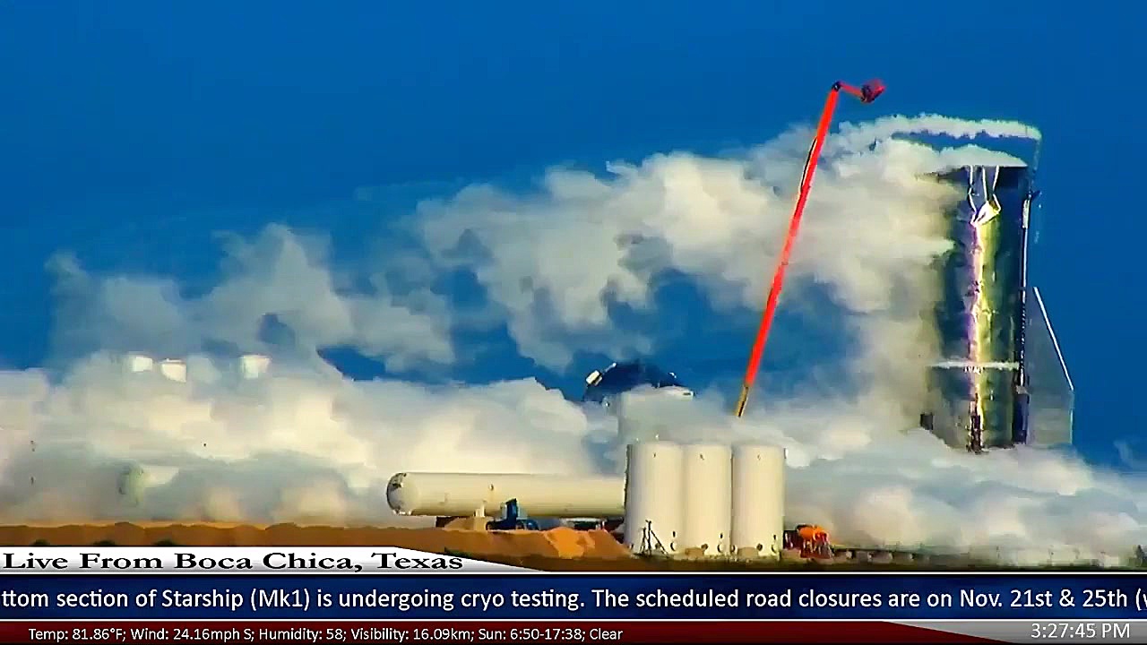 انفجار راکت استارشیپ Mk1 اسپیس...