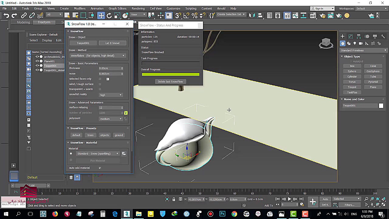 معرفی و کار با اسکریپت برف ساز...