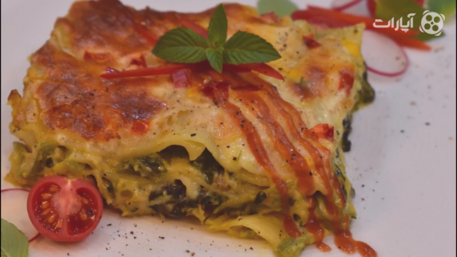 آموزش لازانیا سبزیجات