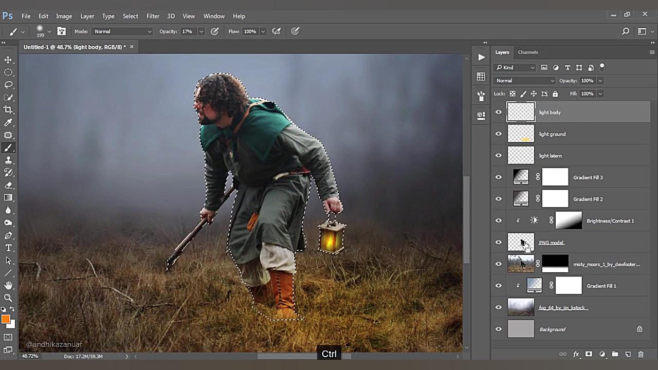 ایجاد عکس فانتری در فتوشاپ