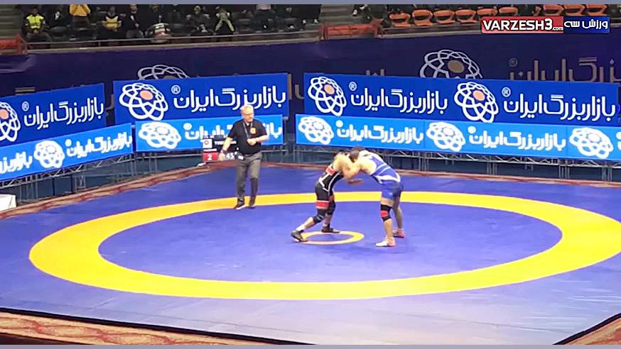 کشتی حسن یزدانی در نیمه نهایی...